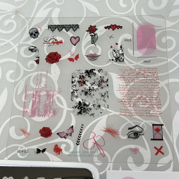 Clear Jelly Stamper Valentines Day Plate - CJS-V-36 - Picture 4 of 4